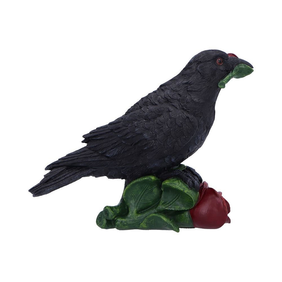 Thumbnail: Rose of the Raven Ornament - 14cm