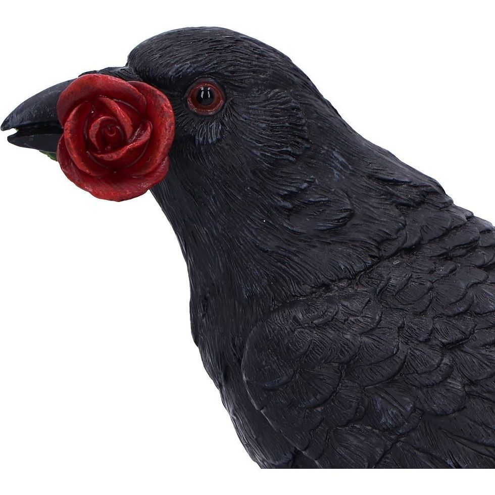 Thumbnail: Rose of the Raven Ornament - 14cm