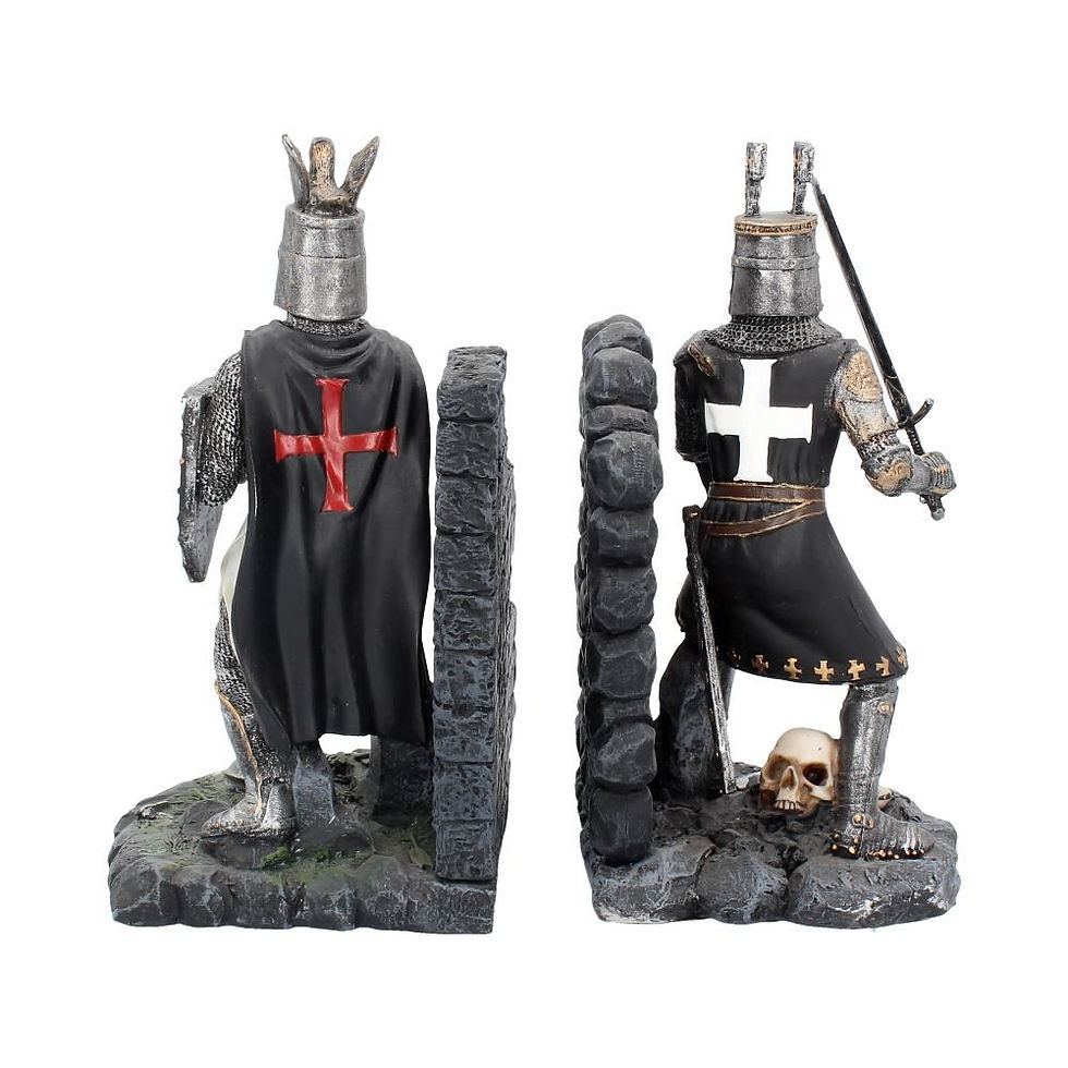 Thumbnail: The Duel Historical Crusader Bookends - 19cm