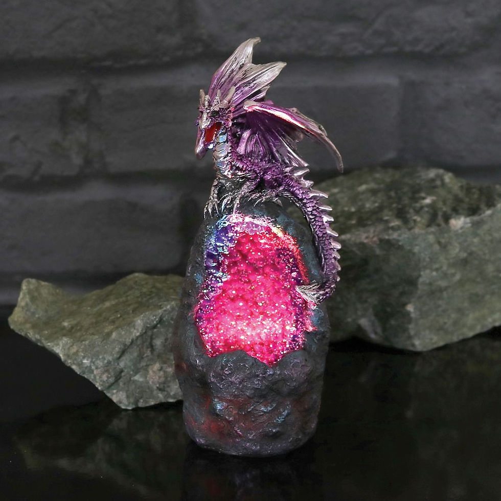 Thumbnail: Amethyst Crystal Guard Dragon Ornament