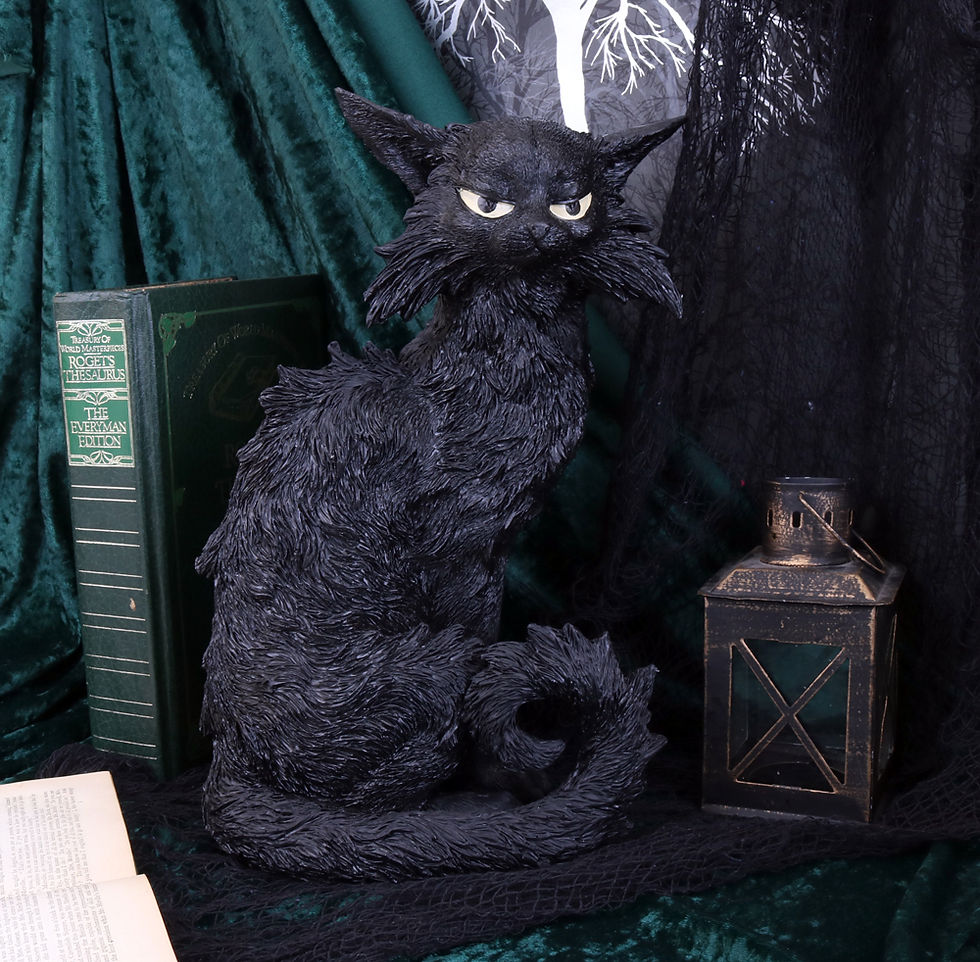 Thumbnail: Salem the Black Cat Witches Familiar Ornament - 32.5cm