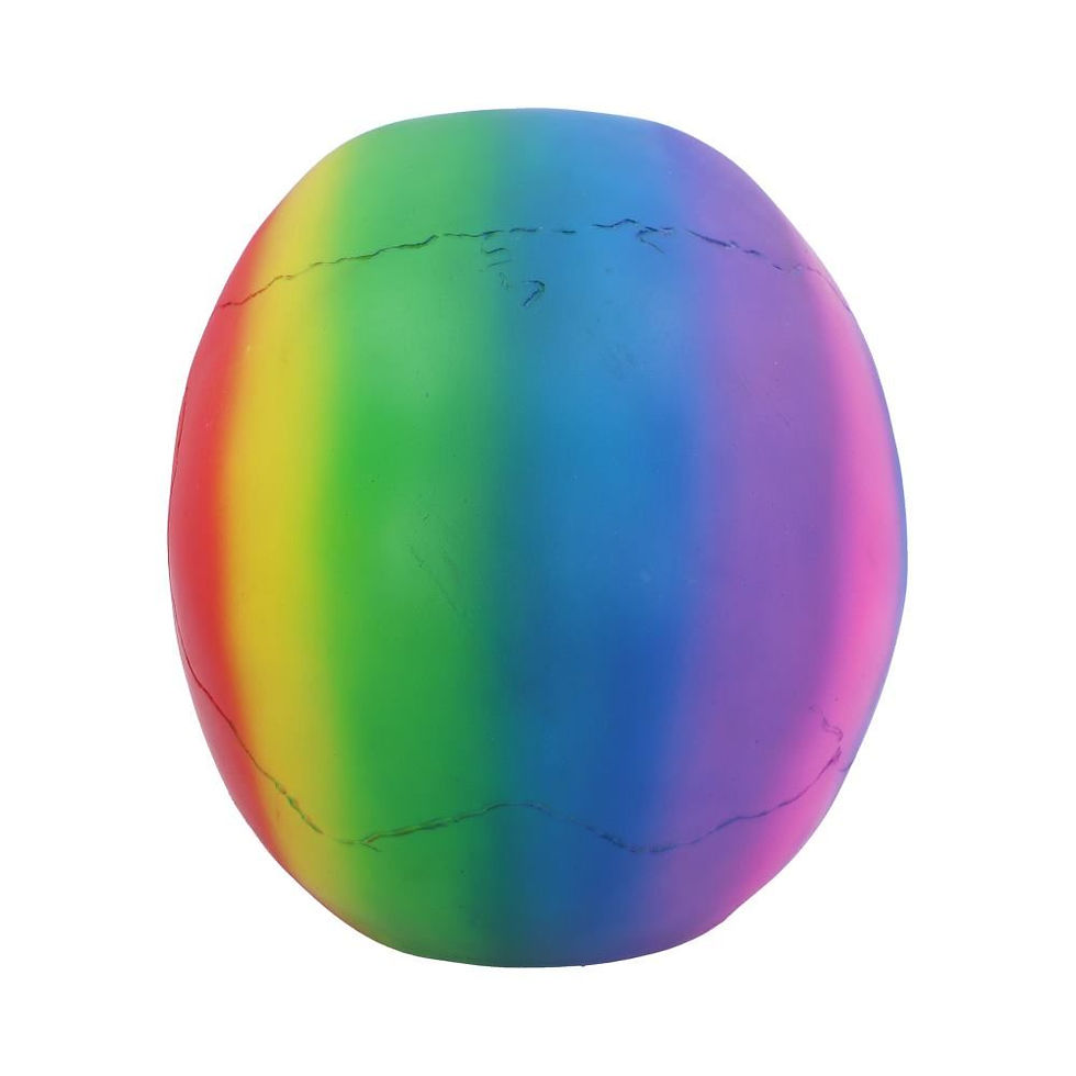Thumbnail: Rainbow Skull Ornament - 15.5cm