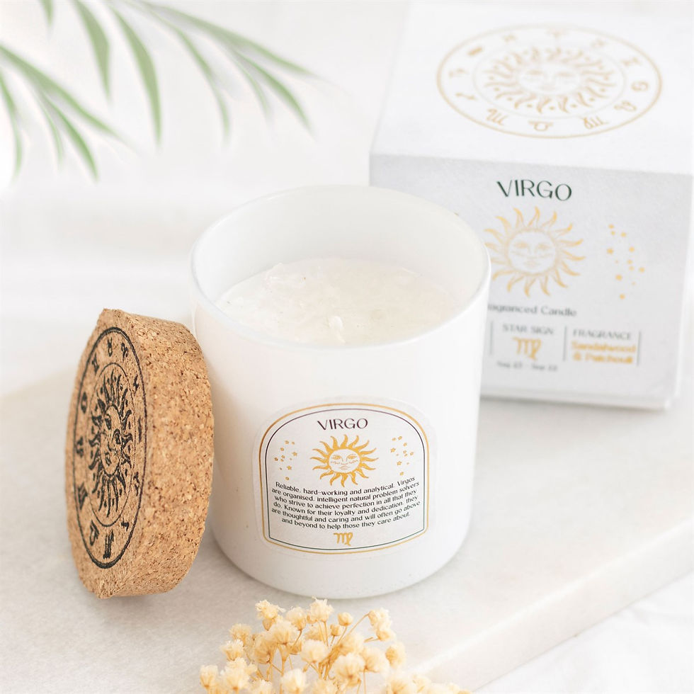 Thumbnail: Virgo Sandalwood & Patchouli Gemstone Zodiac Candle