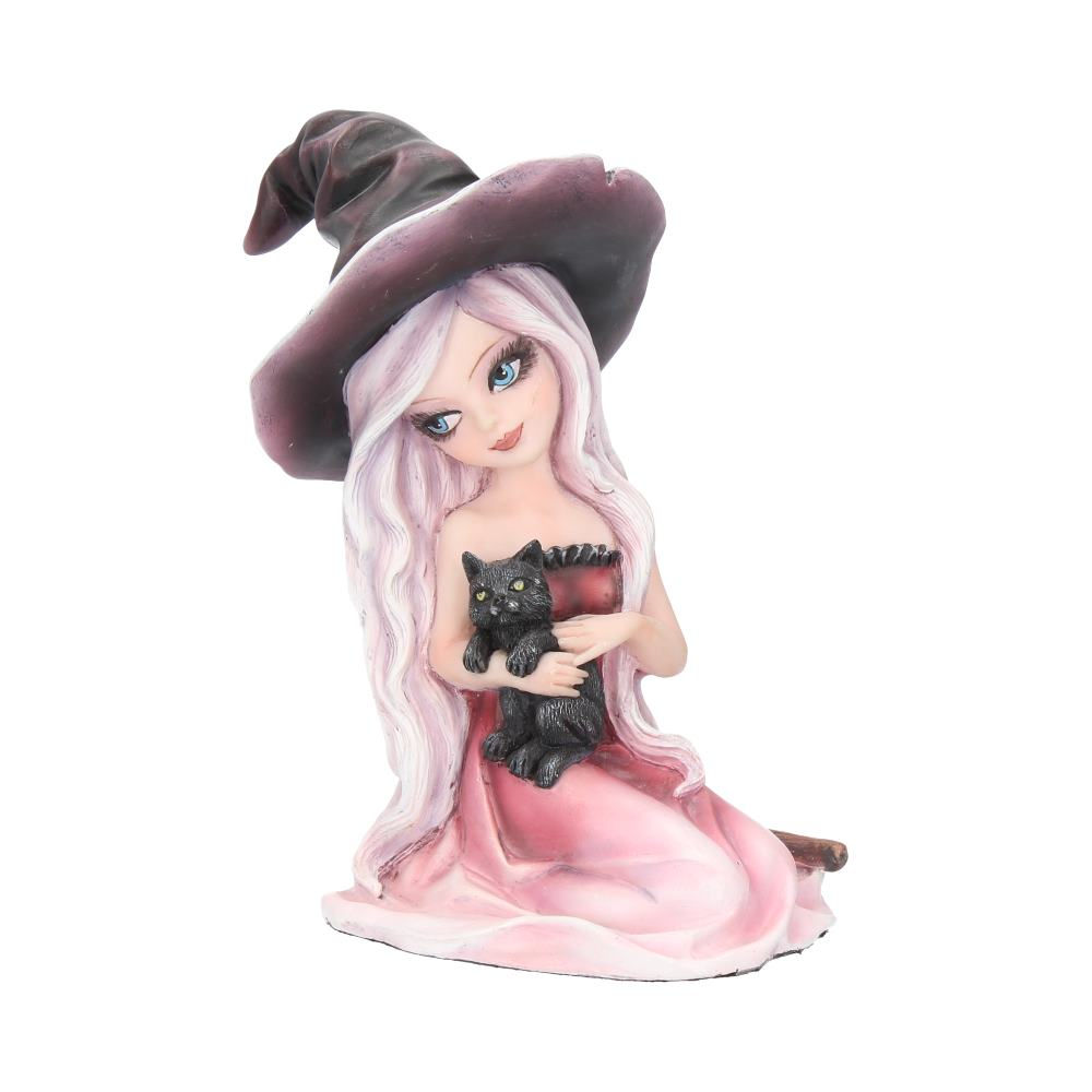 Rosa Witch and Black Cat Ornament - 15cm