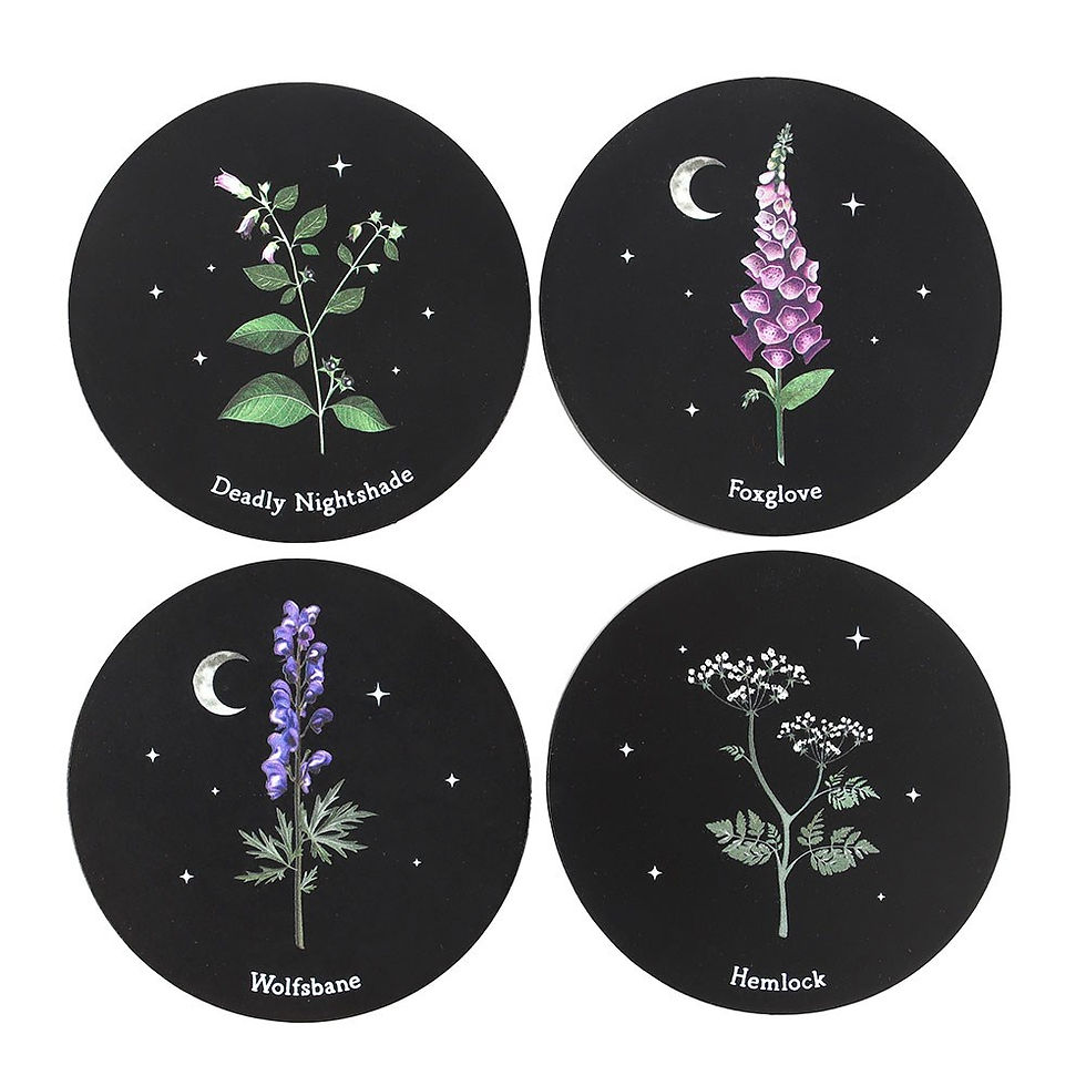 Thumbnail: Poisonous Plants Set of 4 Coasters