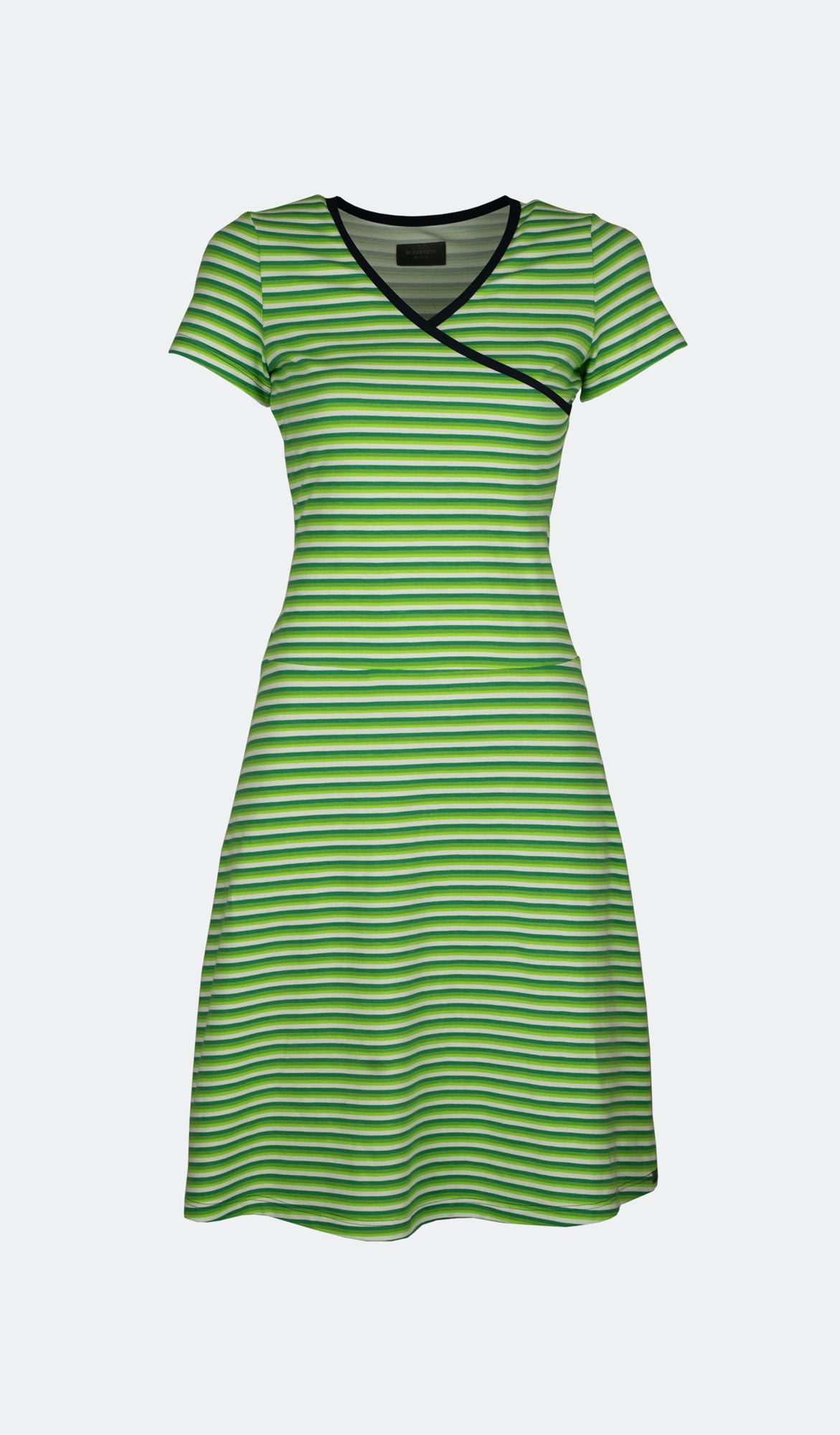Wickelkleid - Streifen grün