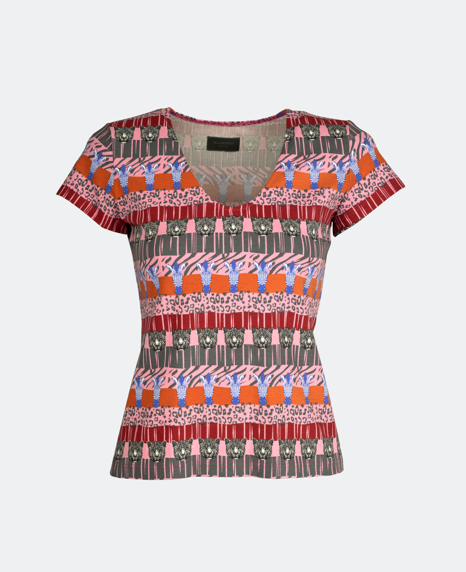 V-Shirt - Safari pink