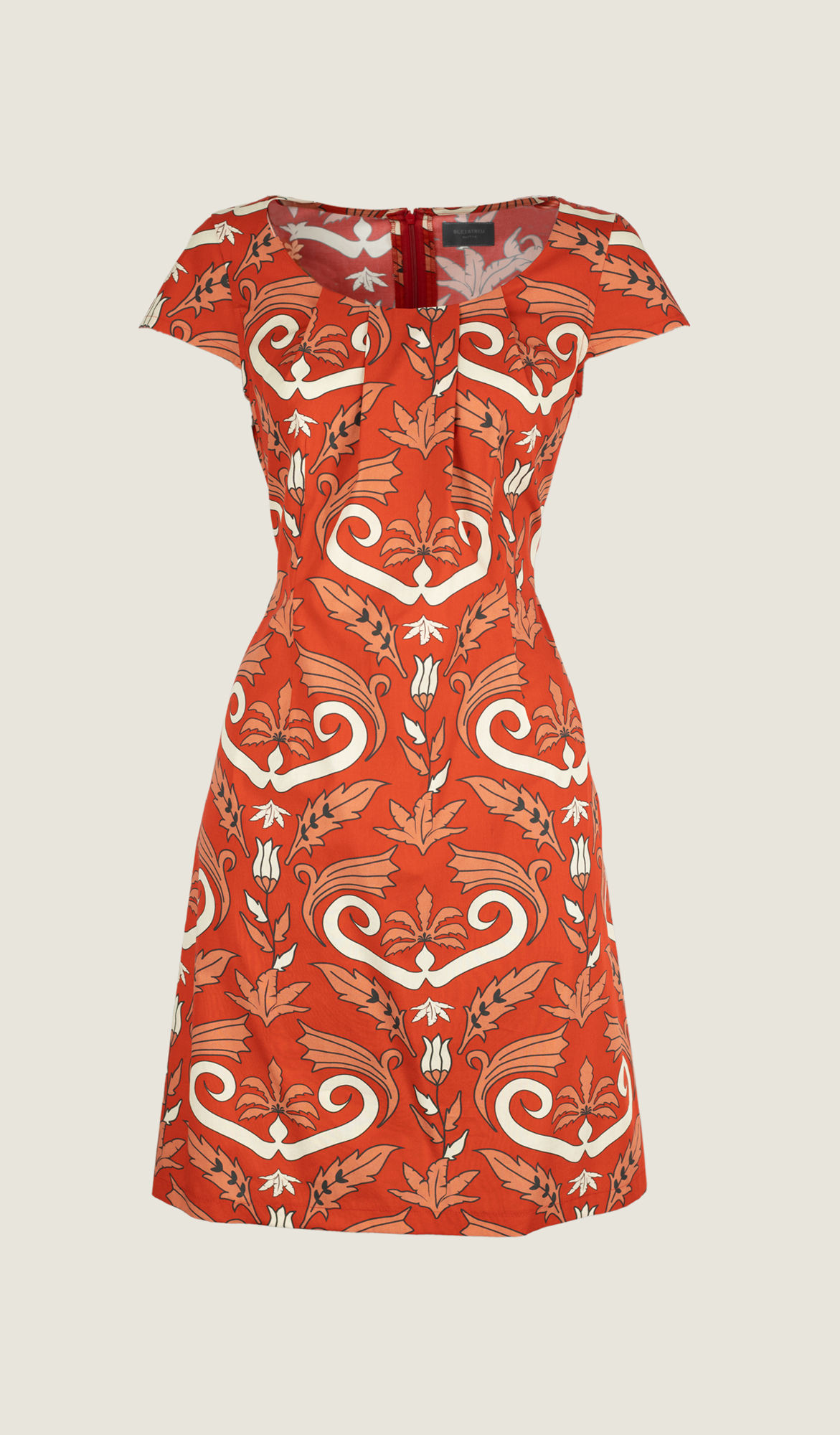 Faltenkleid Blüte Art Nouveau