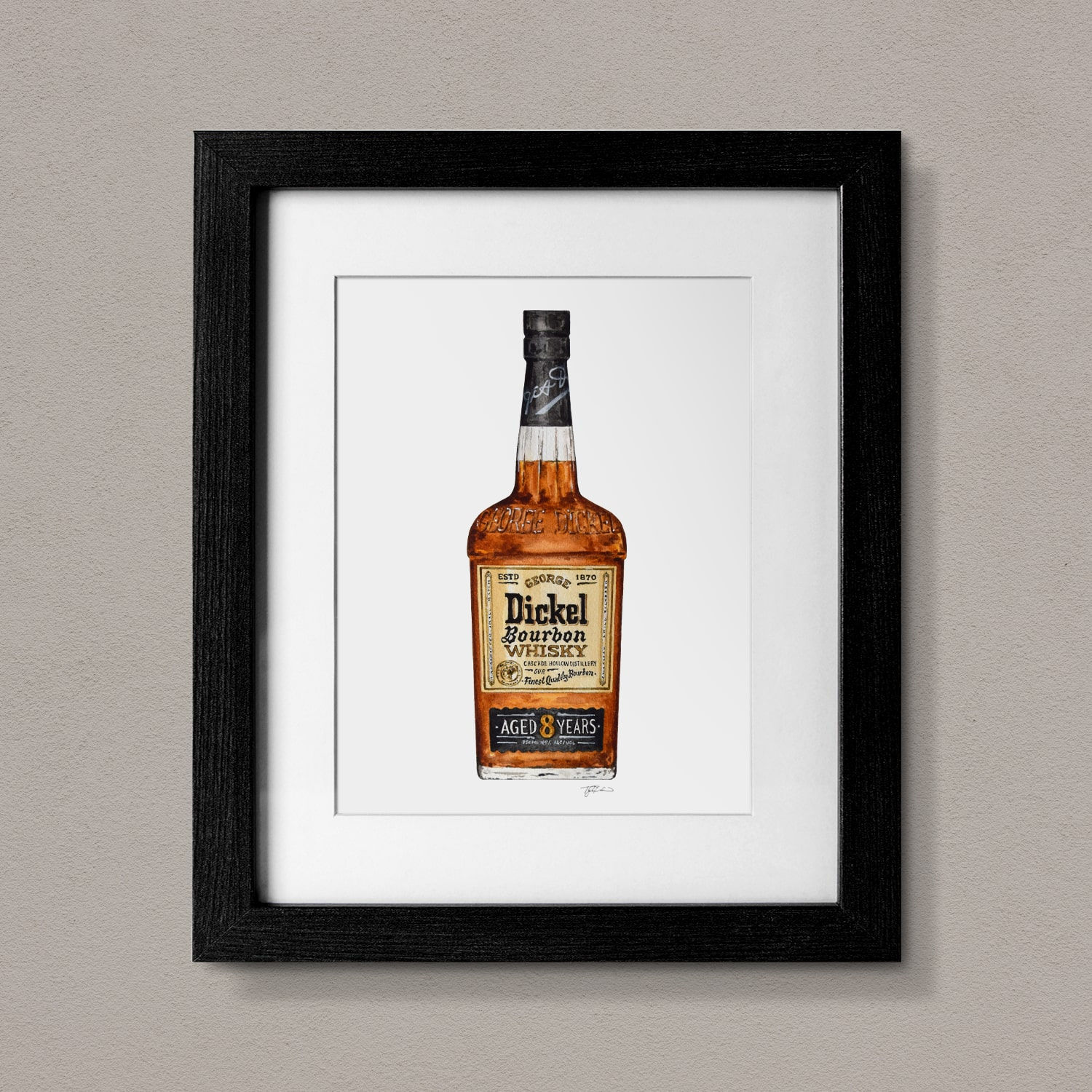 George Dickel Bourbon Art Print