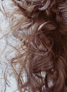 woman with curly hair