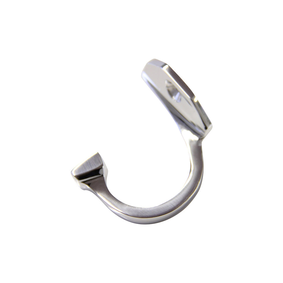 Thumbnail: Octo Hook Brass Modern Flat Wall Hook (1.8 Inch)