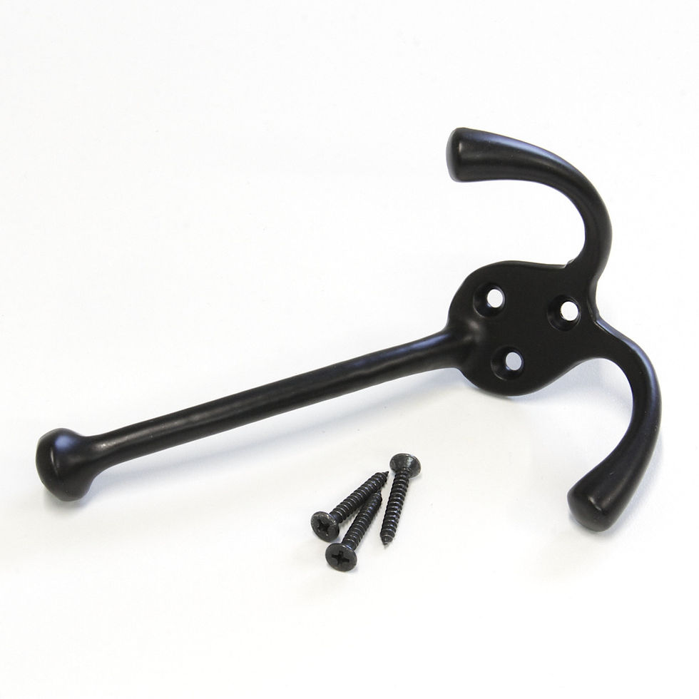 Miniature : Droplet Hook Iron Rustic Wall Hook (2.6 Inch)