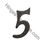 Thumbnail: Number Iron Vintage Classic House Number - Black Finish - 6 Inch