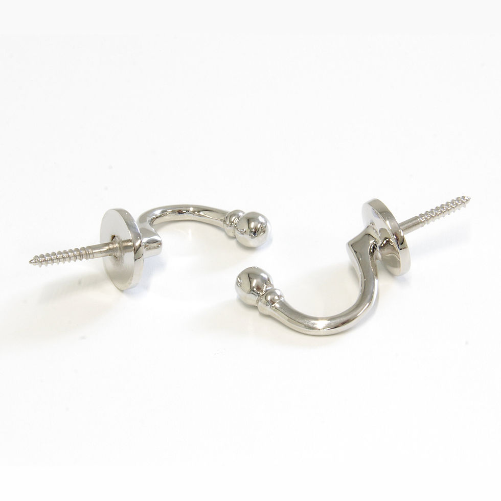 Thumbnail: Curve Hook Brass Modern Wall Hook (2 Inch)