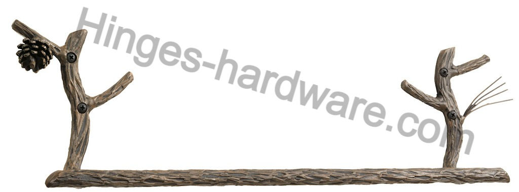 Pine Iron Towel Bar 24 inch