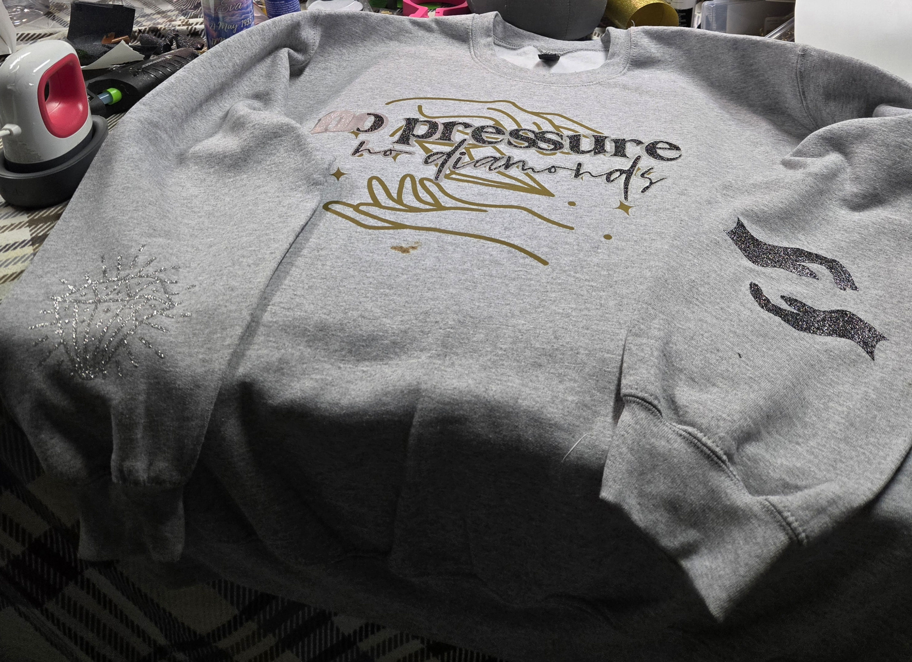 No pressure no diamond sweater