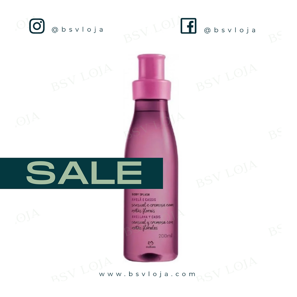 Body Splash Tododia Avelã E Cassis 200ml
