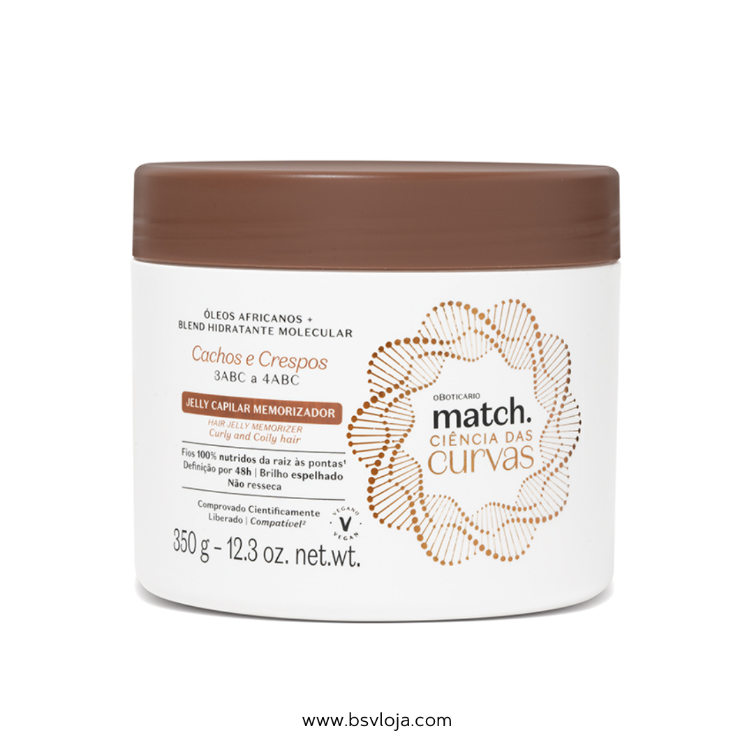 O Boticário Match CIÊNCIA das CURVAS JELLY Capilar 350g