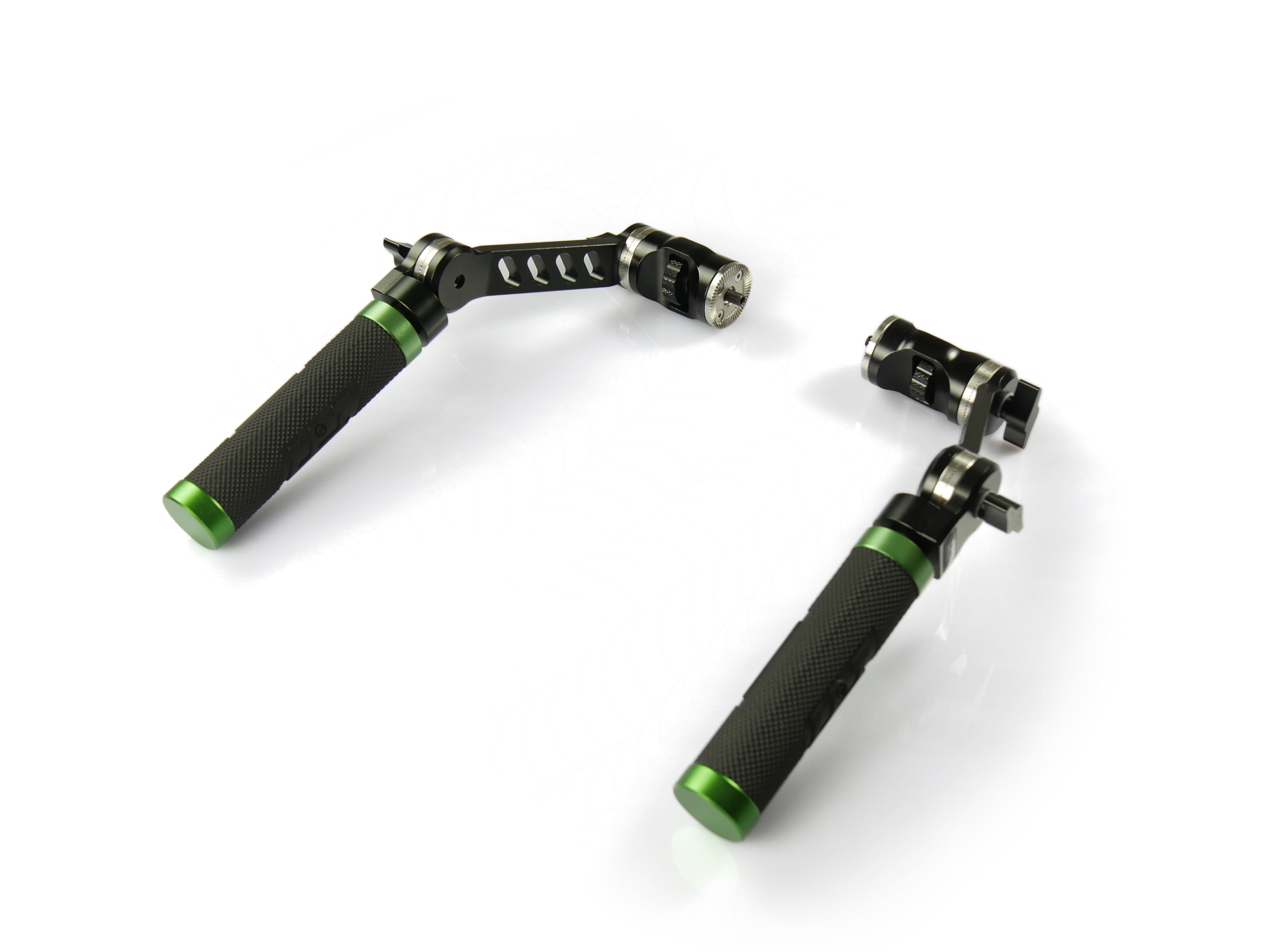 Adjustable handle pair with ARRI rosette mount