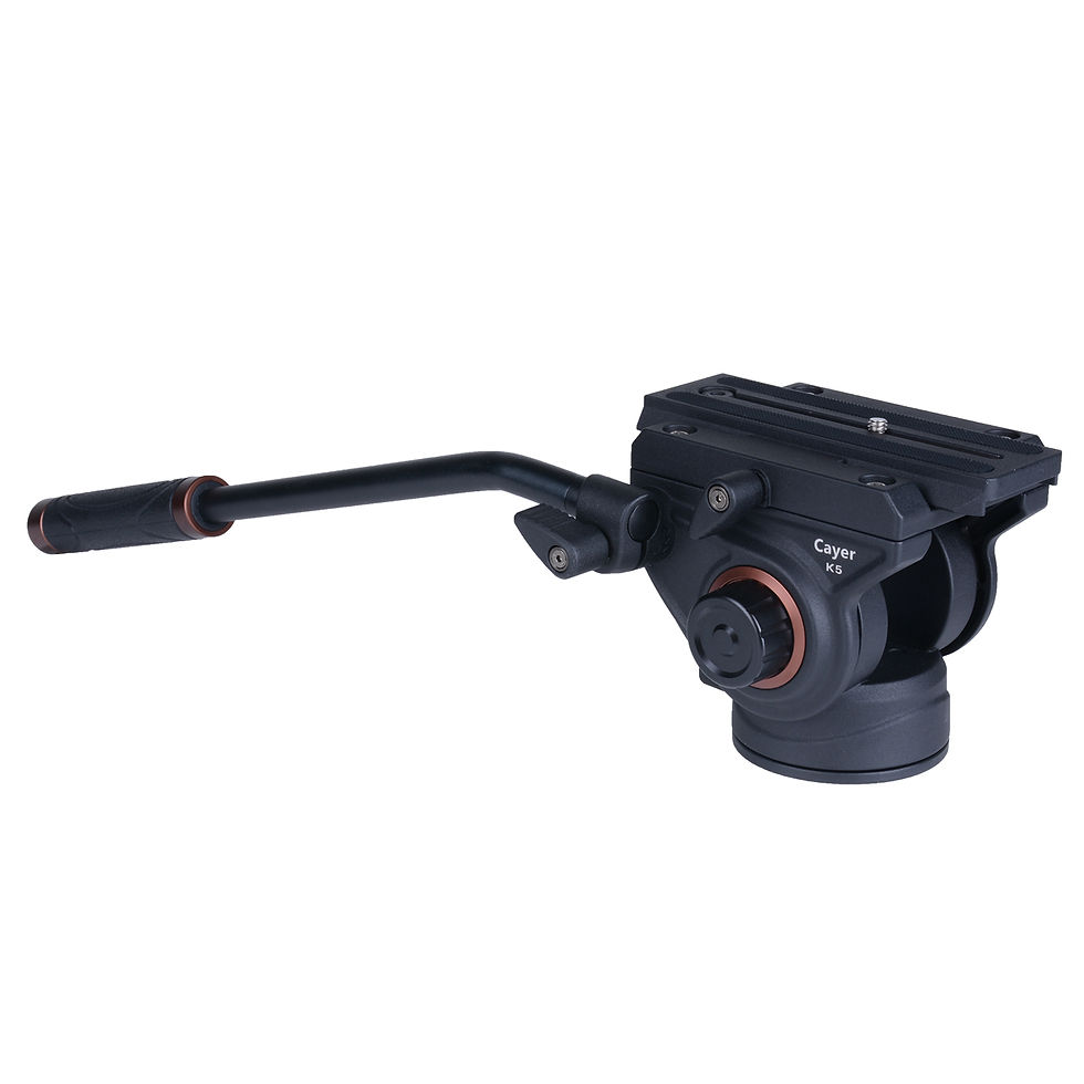 Thumbnail: Professional adjustable fluid tripod head with removable hemisphere mount