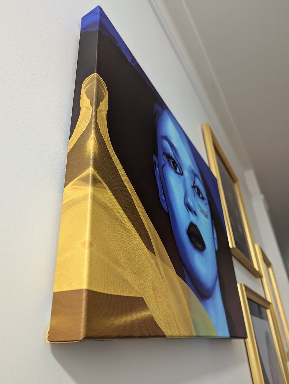 Thumbnail: Courage. Print on canvas, unique piece
