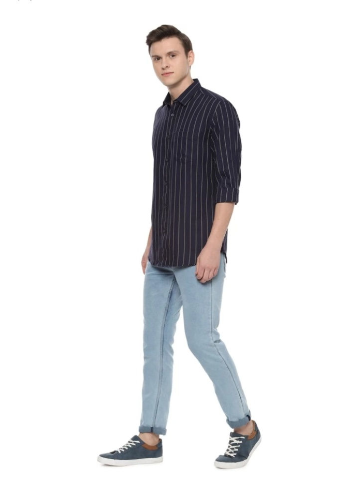 Thumbnail: Striped Casual Slim Fit Shirt