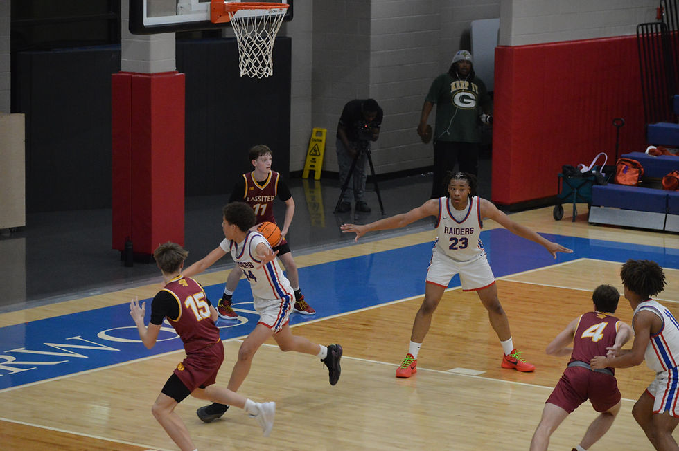 Riverwood defends Lassiter on the inbounds play