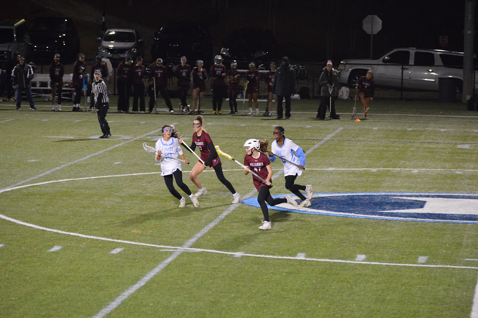 Hillgrove's Abi Kirk #47 defended by Lovett's Kate Kennedy #10