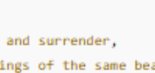 White background with small symbols and text reading: Power and surrender, Two wings of the same beast.