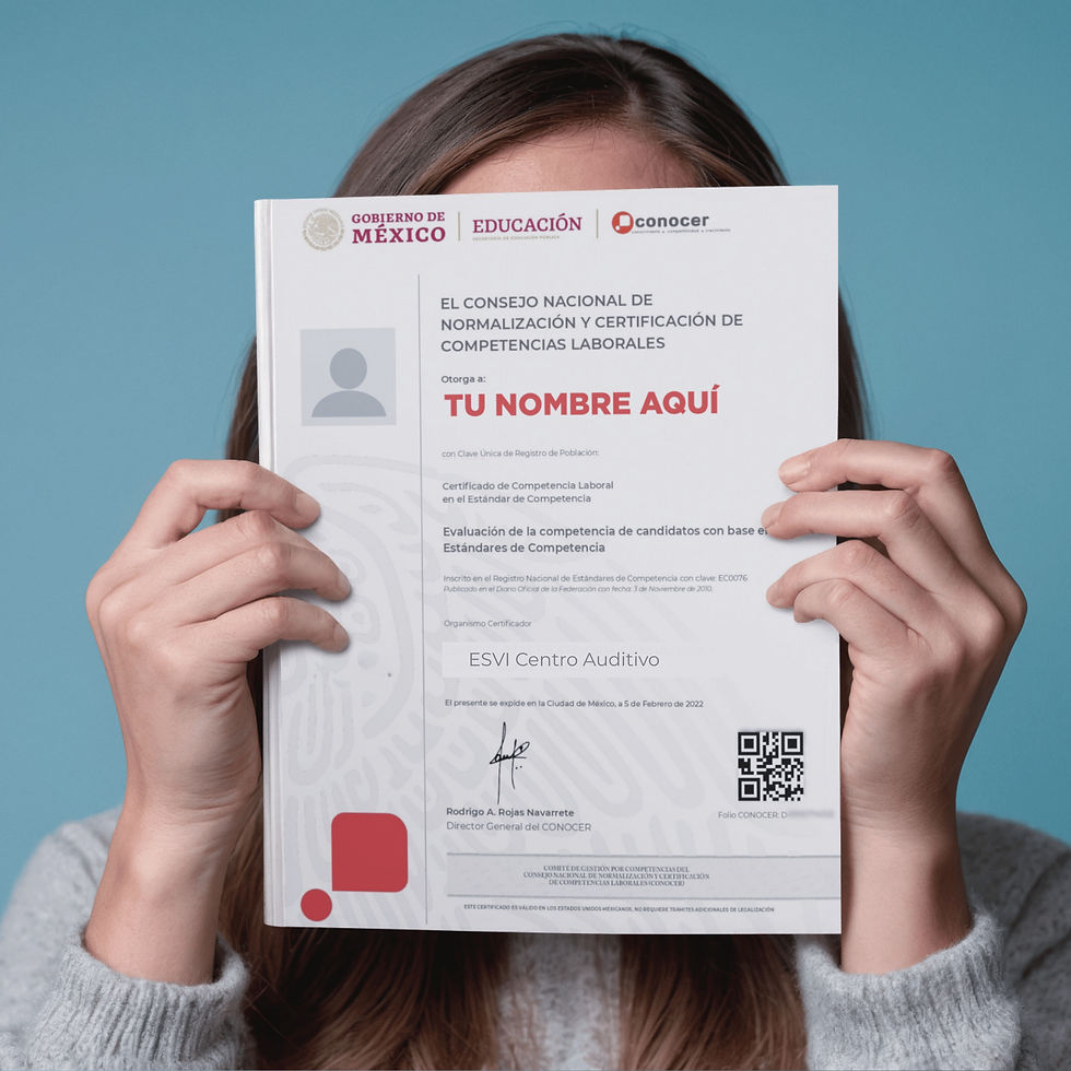 Certificado de adaptación de prótesis auditivas