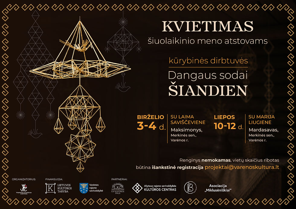 Kvietimas šiuolaikinio meno atstovams!