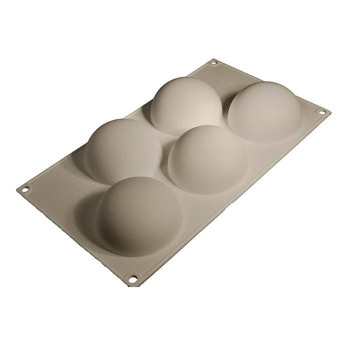 Silikon Kalıp - 5'li Yarım Küre (8cm)