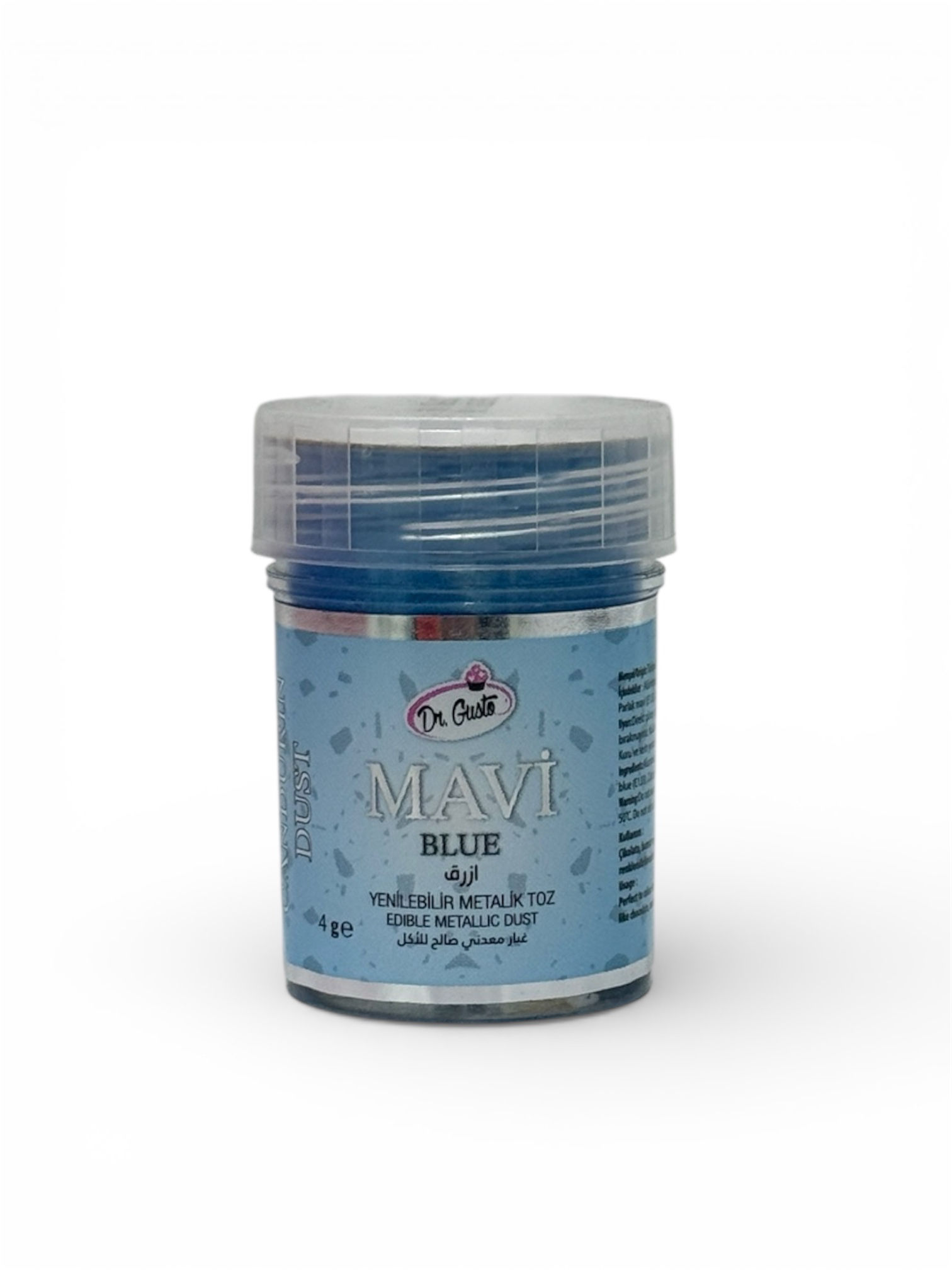 DR.GUSTO METALİK TOZ 4 GR MAVİ