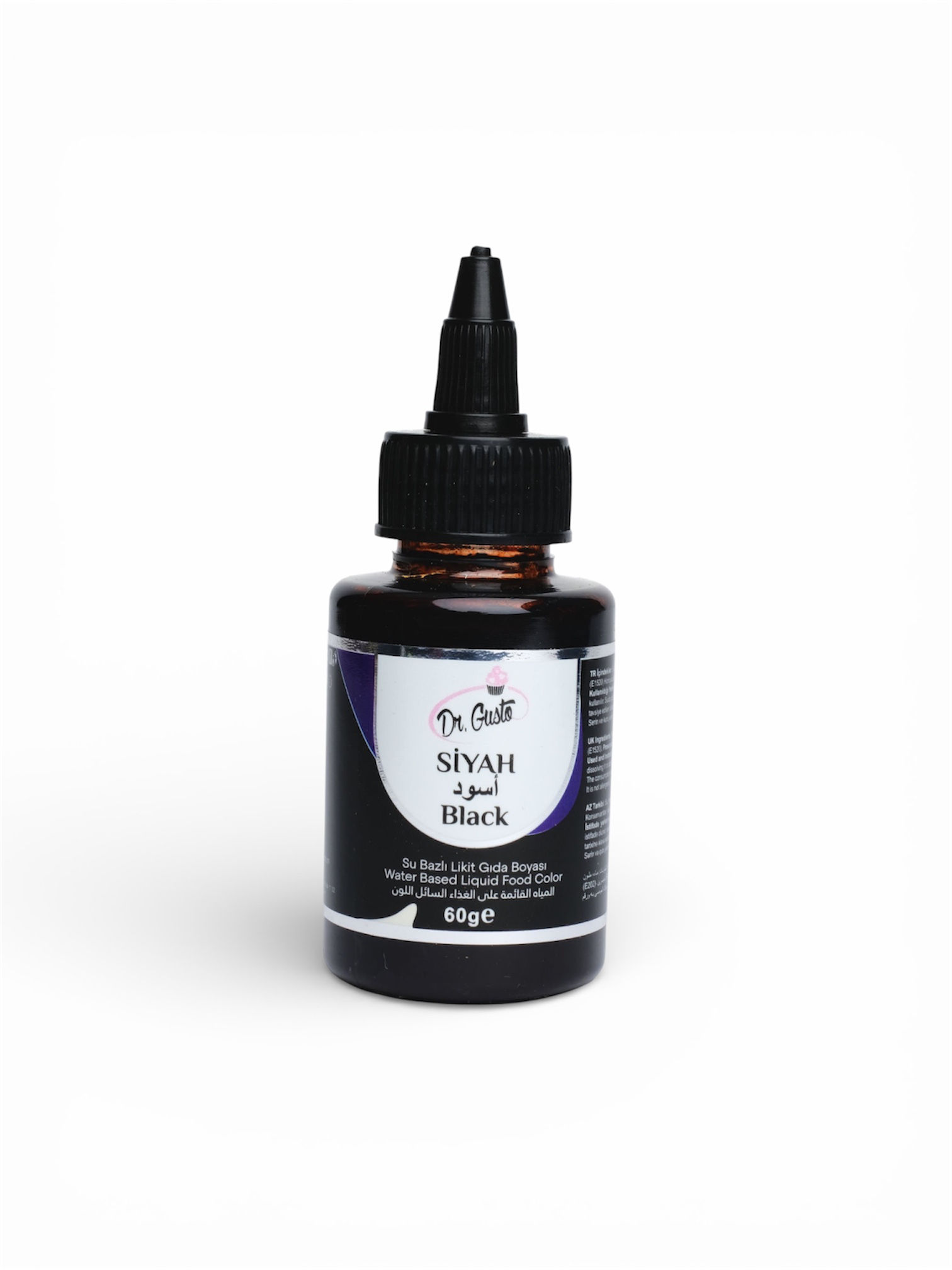 DR.GUSTO 60 GR SU BAZLI LİKİT SİYAH