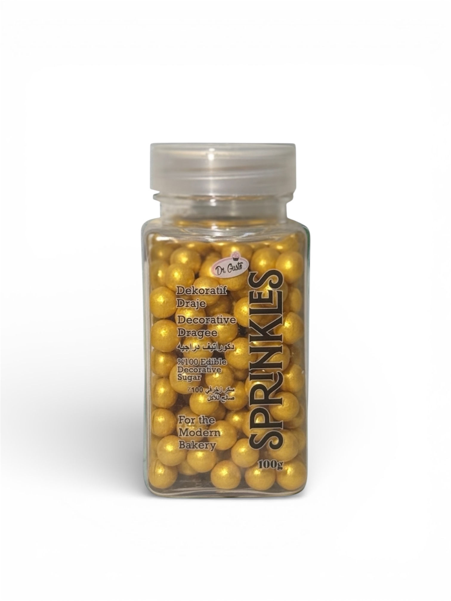 Dr.Gusto 8 mm Altın Boncuk Şeker 100 gr