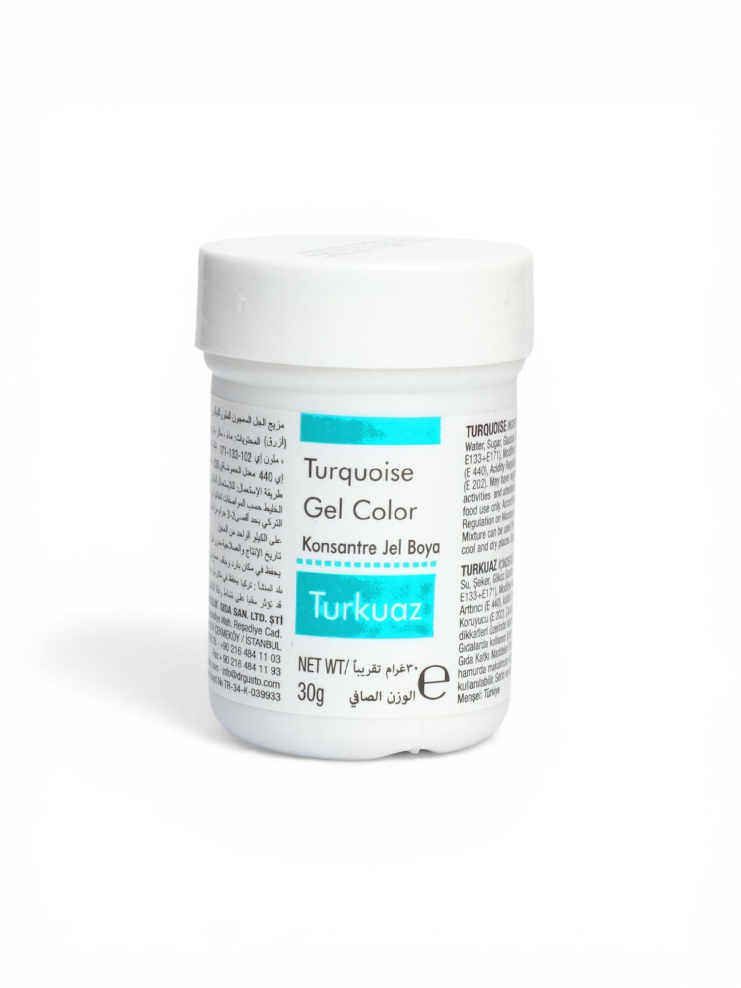 DR.GUSTO 30 GR JEL BOYA TURKUAZ