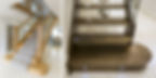 curtailed and bullnose bottom step