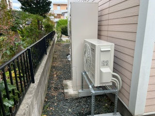 岩手県盛岡市東桜山で電気温水器からエコキュートに交換工事です。