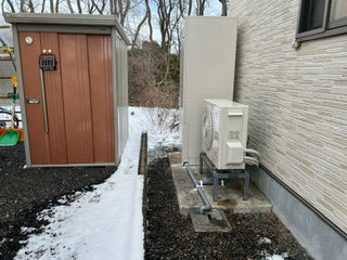 岩手県区界でエコキュートの交換です。