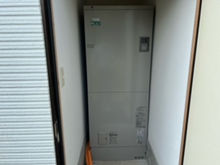 岩手県盛岡市乙部電気温水器からエコキュートに交換工事です。