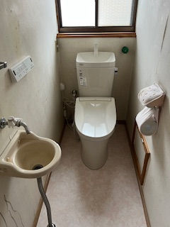 盛岡市南青山町でトイレのリフォームです。