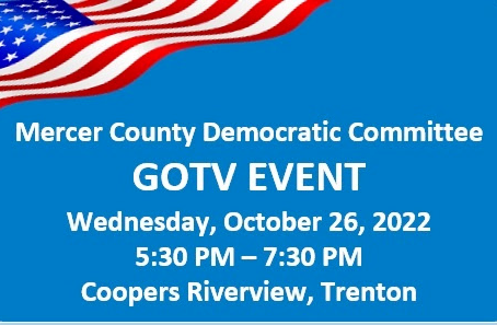 Join us for our Oct. 26 MCDC GOTV EVENT With Special Guest Governor Phil Murphy! Let’s Campaign!