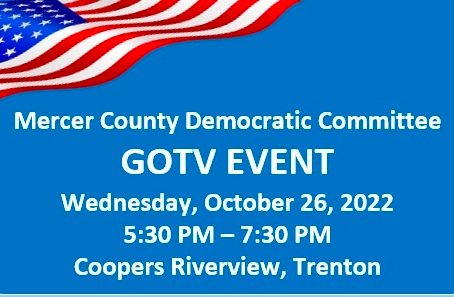 Join us for our Oct. 26 MCDC GOTV EVENT With Special Guest Governor Phil Murphy! Let’s Campaign!