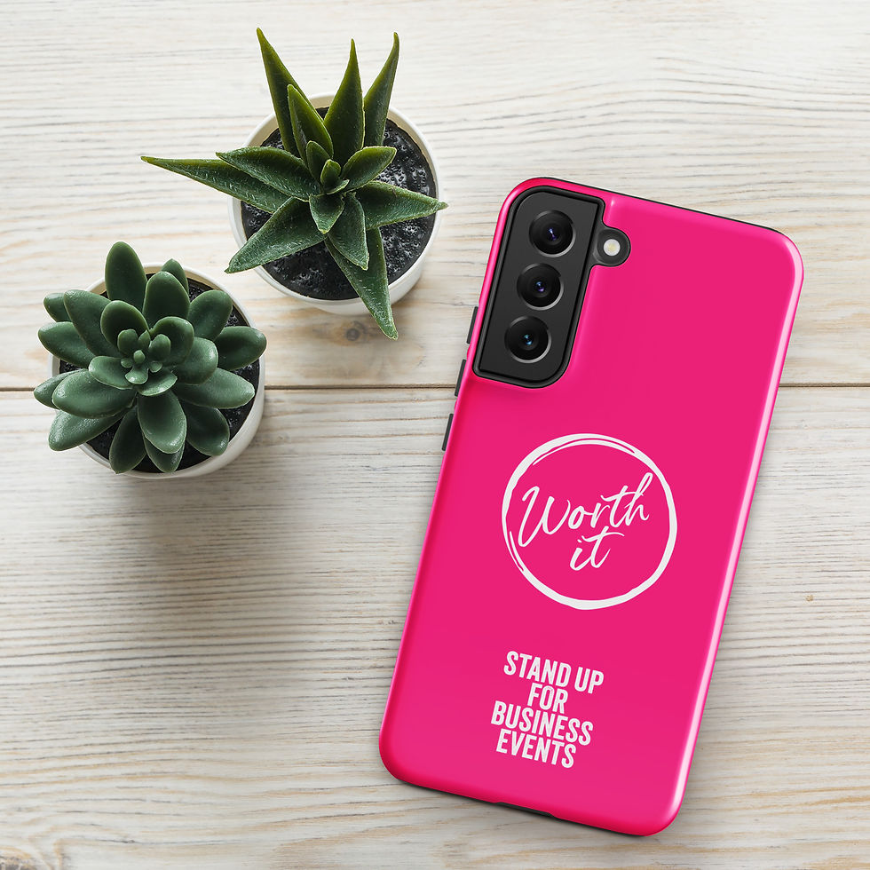 Thumbnail: Worth It Cell Phone Case for Samsung® | Pink