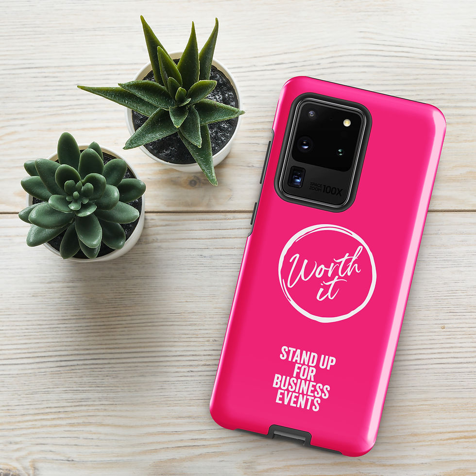 Thumbnail: Worth It Cell Phone Case for Samsung® | Pink