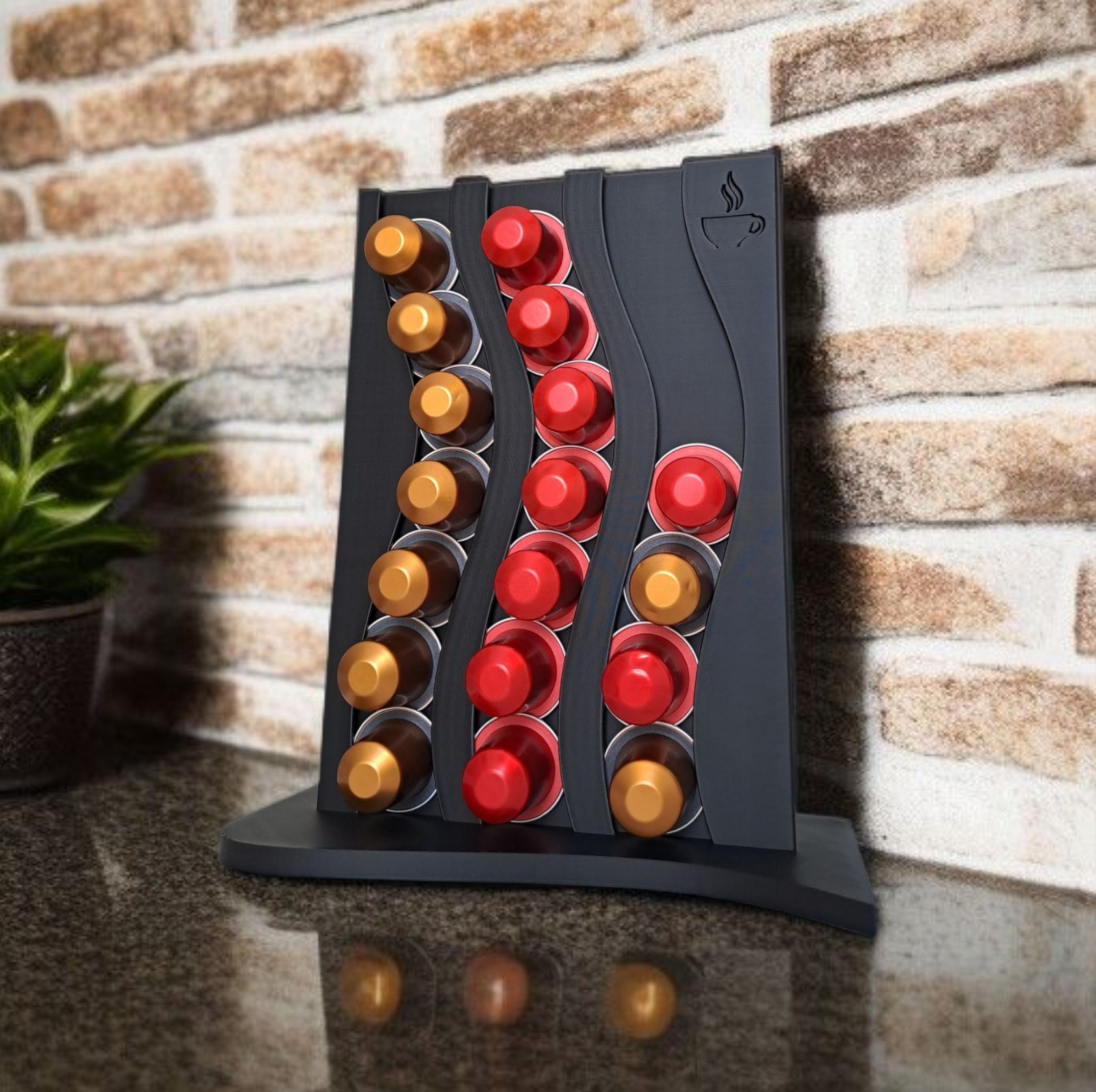 Porta Cápsulas Nespresso Organizador De Mesa Para 21 Cápsulas