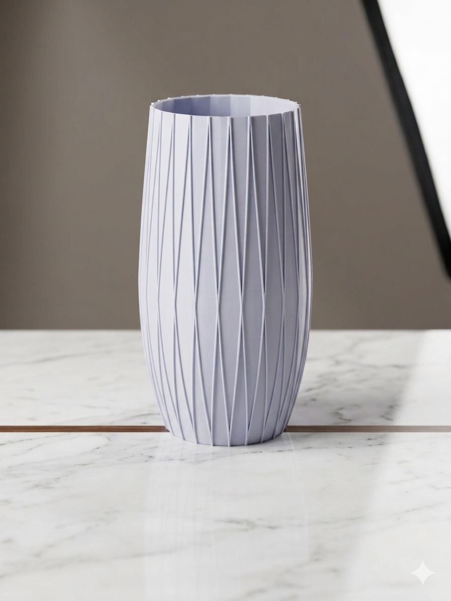 Vaso Decorativo Geométrico Moderno 3d 23cm