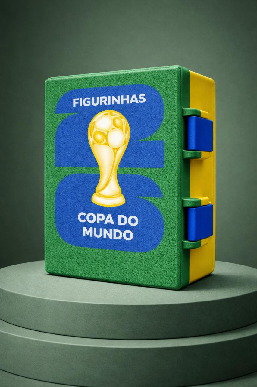 Caixa Porta Figurinhas da Copa 2026