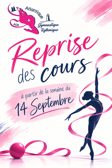 Reprise des cours la semaine du 14 Septembre
