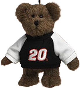 Tony Stewart #20 Home Depot Boyds Nascar Plush Ornament Teddy Bear